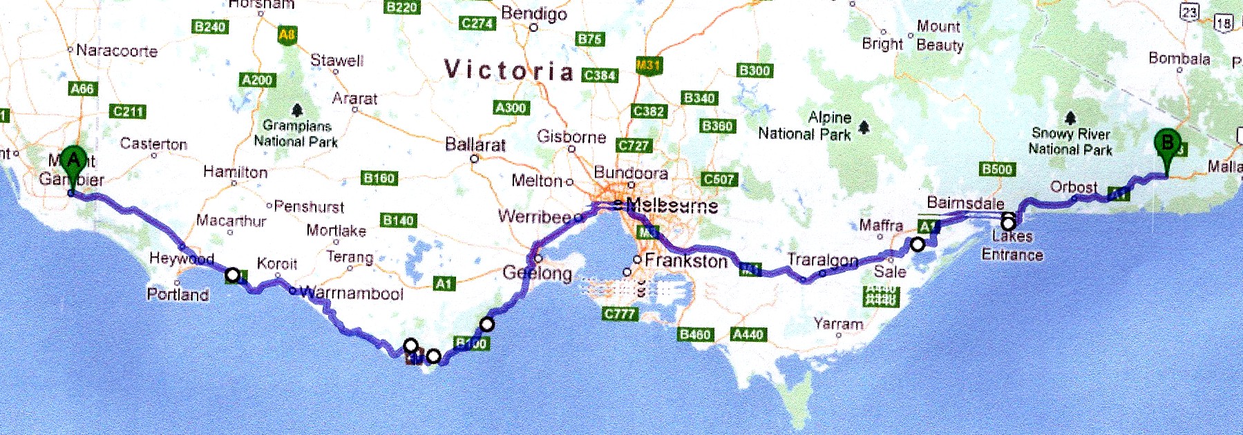 Victoria Map